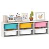 AIYAPLAY Scaffale Portagiochi Bambini in Legno 97x21x29 cm Multicolore