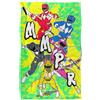 Power Rangers Mmpr Group Attack Coperta super morbida al tatto setoso - 91 x 147 cm
