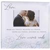 Malden International Designs Album fotografico da 2 in su 10 x 15 cm, con spazio per scrivere memo Love Never Ends, copertina ad acquerello, rilegatura a libro, colore: bianco