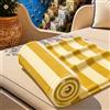PETTI Artigiani Italiani - Telo Mare Microfibra, Asciugamano Mare o Piscina, Telo per Lettino Spiaggia, Grande 90x180 cm, Righe Giallo Ocra Panna