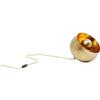 Kare Design Lampada Da Pavimento Apollon, Oro, Ø28Cm, Piantana Color Oro Opaco, Lunghezza Filo 200Cm, Superficie Martellata, Lampadina Non Inclusa