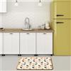 CREARREDA Tappeto Cucina Mordibo Antiscivolo Lavabile Antimacchia, Passatoia Cucina Assorbente Made in Italy, Runner Cucina Tappetino Multiuso in Gomma Porosa Ideale per Ingresso, Bagno e Doccia