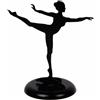 Kikkerland Ballerina Portagioielli, PVC, Nero, 18 x 17.8 x 10.2 cm
