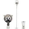 Koala Spain Set Gin Tonic (3 Pezzi), 1 Cucchiaino Lungo Cocktail, 1 Bicchiere Misuratore Cocktail, 1 Colino