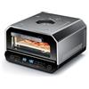 ZACHVO Forno per pizza elettrico 450 °C - pizza napoletana in 90 secondi, finestra e illuminazione interna, 13 programmi (6 pizze + 6 cucinare + professionali), 14,6 l, grande pala per pizza e pietra