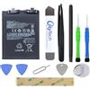 OnlyTech - Batteria di ricambio BM5S Premium per Xiaomi 13T Pro/Redmi K60 / K60 Ultra - 5000mAh - Qualità identica con kit di riparazione 10 Strumenti