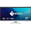 Eizo Flexscan Ev3450xC-Wt - Con Flexstand - Monitor Led - Curvo - 86,4 Cm (34)
