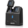 LEKATO Ricevitore Trasmettitore Wireless 5,8GHz per Chitarra Con Scatola Di Ricarica, 4 Canali, Jack Senza Fili per Strumenti Elettrici Di Basso