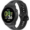 GIOPUEY 22mm Cinturini Compatibile con COROS Pace 4/Apex 4 42mm/Pace3/Pace-Pro/Apex PRO/2 PRO, Morbido TPU Cinturino [Design a Colori di Giunzione] - Black/Black