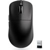 ATK VXE Dragonfly R1 Series Mouse da gioco wireless, ultra leggero (48-55 g), sensore PixArt PAW3395/3395 SE, DPI regolabile fino a 26.000 (R1 SE+, nero)