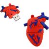 Ecoodisk Chiavetta USB 2.0 da 64 GB, a forma di cuore, in gomma siliconica, a forma di organo