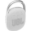JBL CLIP 4 Speaker Bluetooth Portatile, Cassa Altoparlante Wireless con Moschettone Integrato, Design Compatto, Resistente ad Acqua e Polvere IPX67, fino a 10 h di Autonomia, USB, Bianco