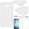 ebestStar - Cover compatibile con Samsung A5 Galaxy (2015) SM-A500F, cover rigida in policarbonato + mini pennino + 3 pellicole proteggi schermo, colore: Trasparente