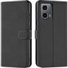 Verco Custodia a libro per Motorola Moto G34 5G, per Moto G34 5G, colore: Nero
