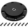 PATIKIL Adattatore Per Treppiede Filettatura 3/8 Diametro 50mm, Flangia In Lega Di Alluminio Piastra Di Montaggio A Parete Con Viti Adattatrici 1/4 Per Magic Arm
