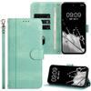 SEHEYA Cover per Oppo Find X5 Lite/Reno 7 5G Pieghevoli Libretto Custodia Retrò Portafoglio a Libro Flip Case 3 Tasche Interne Fibbia Magnetica Protezione Caso, Verde Menta