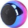 Plyisty Piccolo Altoparlante, Altoparlante Portatile Senza Fili Bluetooth, Mini Piccoli Altoparlanti in Metallo, Bassi, Surround a 360 Gradi, per Escursionismo, Ciclismo, Casa
