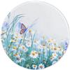 ELLENNE Tappetino Mouse Rotondo 20x20cm - Mousepad Impermeabile con Bordi Rinforzati Anti-usura e Base in Gomma Antiscivolo - Design Ergonomico, Facile da Pulire (Bacio della Farfalla - C10)