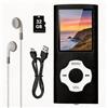 Witfoam Lettore MP3 32GB Portatile HiFi in Metallo con Schermo 1,8, Lettore Musicale MP4 con Radio FM, Memoria Espandibile fino a 128GB, Riproduzione 18 Ore, Registratore Vocale per Sport e Viaggi