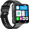 Generico S222 4G LTE GPS Rete Completa Android 11.0 Smartwatch Standalone 64GB 2.64 Pollice HD Grande Schermo 500W Doppia Fotocamera Google Play SIM Card Smart Watch per gli Uomini