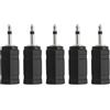 EMSea Adattatore Jack Mono Da 2,5 Mm A 3,5 Mm Mono Da 5 Pezzi Compatibile Con Telefoni Cellulari MP3 E Altri Dispositivi Con Adattatore Jack Audio Mono Da 2,5 Mm