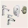 Hansgrohe Rebris S Set Rubinetteria Lavabo, Bidet e Doccia incasso a 2 vie