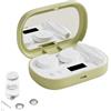 Zunishaone Detergente per lenti a contatto, dispositivo in plastica, portatile con USB, pulizia ad ultrasuoni con luce UV per lenti sensibili, contenitore ricaricabile con 5 modalità per la cura quotidiana e