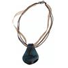 Generic Collana con linguetta multicolore n ° 3, in vetro di Murano. bigiotteria