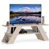 Shally Dogan Mobile Porta Tv Moderno per Soggiorno Sabbia in Legno Resistente 120x33.5x40cm