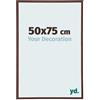 yd. Your Decoration - Cornice 50x75 cm - Marrone - Cornice Decorativa Parete in Plastica con Vetro in acryl - Antiriflesso - 50x75 Cornice - Annecy