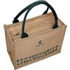 Eleeonora Borse Juta da Rivestire,Borsa Portatile in Iuta,Borsa Shopper di Iuta,Borsa della Spesa in Iuta,Portatile,Impermeabile,Pieghevole,per Picnic,Viaggi,Shopping,Spiaggia E Tutti I Giorni