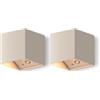 CALEX Applique Falerna, per esterni & interni, luce calda Up & Down, ricaricabile, senza fili, Dimmerabile, impermeabile, Sabbia