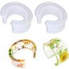 Cyrank Stampi per braccialetti in resina da 2 pezzi, stampo per braccialetti in silicone con carattere C, stampo in resina per colata di gioielli per braccialetti rotondi trasparenti per la creazione di gioi