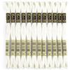 DMC - Confezione da 12 matassine, Filato da Ricamo Mouliné 117MC, 100% Cotone - Adatto a tutte le tecniche e superfici, ideale per punto croce (Bianco 3865)