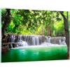 ARTTOR Quadri Moderni Soggiorno Acqua parco natura paesaggio Quadro su Vetro 120x80cm Stampe da Parete in Vetro Camera da Letto Cucina 1 pezzo Wall Art Grandi XXL Decorazione Murale Immagini GAA120x80-2502