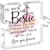 DIGIELE Bestie Regali, per donne e ragazze, regalo per amici e donne, lavoro speciale, per compleanno, idee di amicizia e Ringraziamento, ornamento puzzle acrilico, 12 x 10 x 1,5 cm