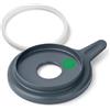 PIESSEONLINE Coperchio Bimby TM6 + Guarnizione per Boccale (COMPATIBILE) - Tenuta Ermetica 100% ADERENTE, Apertura per Dosaggio, ABS Alimentare BPA Free, Lavabile in Lavastoviglie