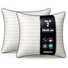 Dreamway Cuscini Letto 65x65 cm Set di 2 Cuscino Morbidi e Confortevoli, Qualità Alberghiera di Lusso,Traspiranti e Anallergici, Ideali per Chi Dorme di Lato, sulla Schiena e a Pancia in Giù, Lavabili