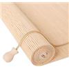 KOKANIGODVA 100x160cm Tenda a Rullo in Bambù per Interni,Tenda a Pacchetto in Bambù Protezione Solare, Traspiranti,Protezione Della Privacy,Tende Oscurante Da Rullo per Finestra/Porta,Personalizzate