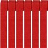 Qikaara 6 rotoli di carta crespa rossa, 4,5 cm x 25 m, sfondo serpenti per decorazioni di compleanni, feste e matrimoni