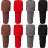 CNYMANY 8 Pezzi Tappi per Vino, Tappi per Vino in Silicone, Riutilizzabile Sostituzione del sigillatore per Bottiglie di Bevande con Grip Top per Sughero, Topper per Bottiglia salvavino