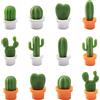 PFLYPF 12 magneti per frigorifero a sfera di cactus, simpatici magneti per frigorifero, mini calamite da frigorifero, decorazioni magnetiche creative, adatte per cucina, soggiorno, ufficio