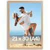 Victor cornice portafoto "Klee" beige 21x30 cm - legno - design semplice e moderno - decorazione per la casa