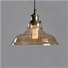 LUOYAOB Lampadario Cucina Industriale Lampada a sospensione in vetro vintage Lampada a sospensione svasata a imbuto industriale Lampadario a soffitto regolabile in altezza for isola cucina Portico Soggiorno S