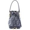 FENDI Borsa a tracolla FENDI Mini Mon Tresor FF jacquard 8BS109AWVAF0NAP TELA NUOVA