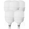 LED ATOMANT Confezione da 5 Lampadina LED E27 T120 50W, Colore Bianco Freddo (6500K), 5500 Lumen, Attacco spesso, Equivalente a 550W tradizionale
