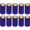 sourcing map 100 capsule termorestringenti in PVC per bottiglie di vino, tappo termorestringente, copertura superiore a forma di uva, per cantine e cucina di casa, blu, 30 x 60 mm