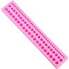 FFOFGFEM Stampo per fondente di perle tridimensionali in silicone a strisce rosa stampo per decorazioni per torte fai da te