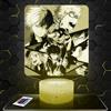 Lampephoto.fr Lampada da comodino, Luce notturna tattile Manga Deku All Might Shoto Katsuki Endeavor Lampada illusione 3D LED, idea regalo di Natale per ragazzi e ragazze Lampada da notte per bambini o adulti