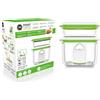 fosa Starter Kit, Innovativo Sistema Brevettato di Conservazione Sottovuoto per Alimenti, Automatico e Senza Fili, 1 Sigillatrice per Sottovuoto Compatta Turtle + 2 Contenitori di Alta qualità